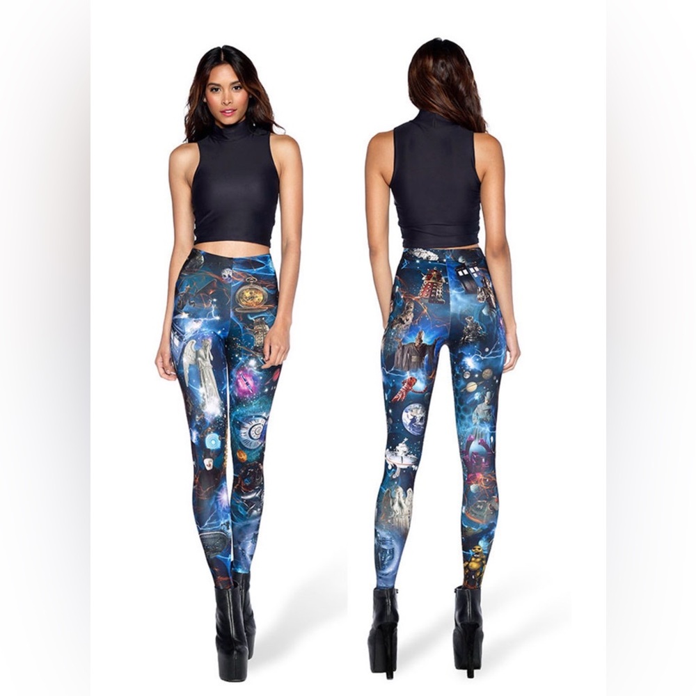 Black Milk/ Doctor Who Mash Up HWMF Leggings/ woman’s M/ brand new